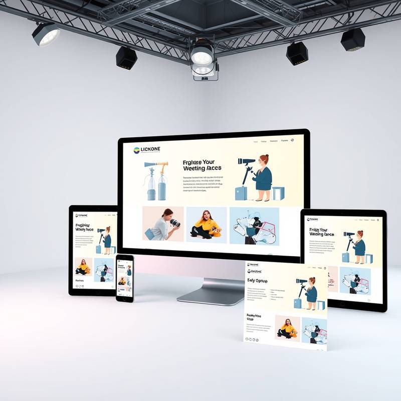 A collection of digital devices with marketing-related graphics, representing a digital marketing course.