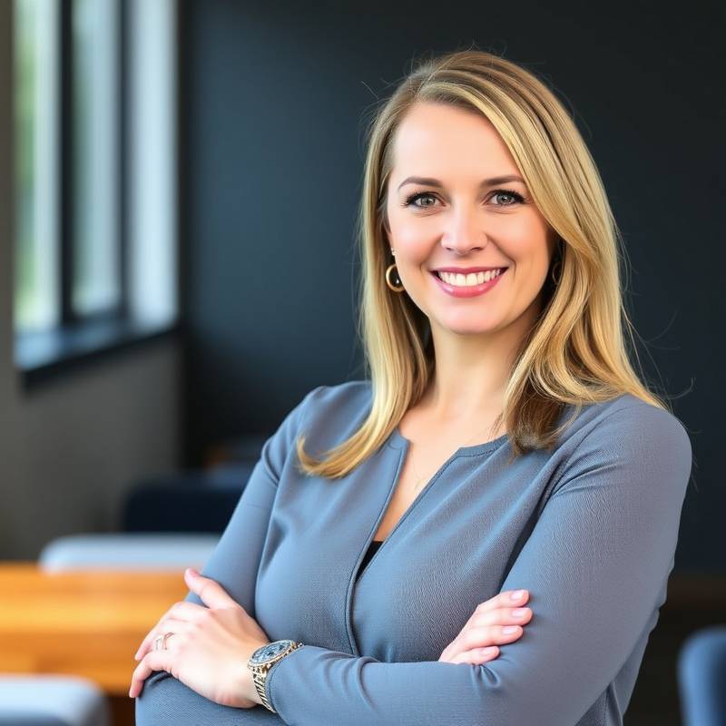 A professional headshot of Ms. Olga Kuznetsova, a Project Management Professional and Agile Coach